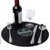 Posavasos creativos retro para discos de vinilo, almohadillas aislantes antideslizantes de colores, manteles individuales para CD, productos transfronterizos, fábrica de productos de plástico.