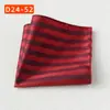 Bolsillo de la Camisa del Traje Bufanda Banquete de Bodas Negocios Poliéster Seda Bufanda Cuadrada Pequeña Pañuelo de Bolsillo Fábrica de Shengzhou Pañuelo Rayado para Hombres