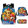 Nueva Mochila Escolar de Dibujos Animados de Mario de Amazon Mochila para Estudiantes de Primaria y Secundaria Mochila Super Mario Juego de Tres Piezas en Stock