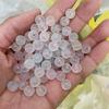 Cuentas Redondas de Vidrio Esmerilado Bicolor de 8 mm Cuentas de Cristal Espolvoreadas con Cuentas Doradas Cuentas Sueltas Hechas a Mano DIY Accesorios para Pulsera Collar