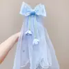 Horquilla de Velos de Moño de Cinta de Ensueño para Niñas, Accesorio de Peinado Prop para Sesión de Fotos de Cumpleaños Super Hada