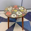Mesa redonda pequena de madeira premium, mesinha de sala de estar, mesinha de centro, mesa lateral simples para uso doméstico, móveis de quarto para espaços pequenos