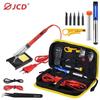 JCD ouro porcelana 80W ferro de solda elétrico 908U LCD display digital ajustável temperatura de reparo soldagem solda kit de ferro terno transfronteiriço