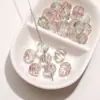 Contas de Vidro Transparente Caneladas Feitas à Mão DIY Pulseiras Colares Estilo Antigo Contas de Fio Acessórios de Joias Materiais Atacado