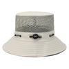 Sombrero de pescador de cuerda para hombre y mujer, sombrero de verano para exteriores con protección solar, sombrero de ala pequeña, sombrero de pesca transpirable de malla pequeña, venta al por mayor