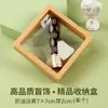 Película PE Caja Transparente para Joyería Exhibidor de Aretes Anillos Collares Caja de Almacenamiento Cuadrada Colgante Negro Blanco Venta al por Mayor
