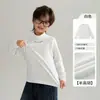 Ropa Interior Base Cepillada de Cuello Medio Alto para Niños Niños Estilo Nuevo Otoño/Invierno 2026 Niños Engrosada Cálida Manga Larga Niños Grandes Ropa de Invierno
