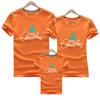Árbol de Navidad feliz año nuevo suministro directo transfronterizo de ropa infantil de algodón de manga corta con cuello redondo camiseta infantil al por mayor