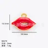 Popular Transfronteiriço Acessórios Lábio Vermelho DIY Brincos Colar Pingente Design de Nicho Vendas Diretas de Fábrica