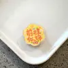 Clipes de acrílico PP em formato de flor com palavras de bênção, clipes de lanche PPJ com texto inspirador fofo
