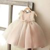 Vestido de niña hilo esponjoso vestido de princesa cumpleaños rosa encaje sin mangas vestido de novia de niña vestido de niña