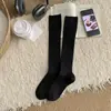 Meias de Lã de Bezerro para Mulheres, Meias Grossas Quentes de Outono e Inverno, Meias Longas Sem Costura de Micro-Pressão, Meias Largas Lisas Estilo Coreano para Mulheres