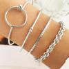 Pulseras de Cadena Simples Retro Transfronterizas Europeas y Americanas Moda Mezcla y Combina Pulseras Abiertas Adornos para la Mano Combinación de Estilo Apilado Venta al por Mayor