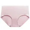 Calcinhas de Seda Gelada de Cor Sólida Simples de Cintura Média de Verão para Meninas, Confortáveis e Respiráveis Finas Peça Única Feminina Atacado
