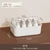 Almacenamiento Varios Cajón de Escritorio Plástico Cocina Caja de Almacenamiento Grande Organizador de Cosméticos Cesta Caja Pequeña de Almacenamiento para el Hogar con Tapa
