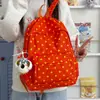 Mochila minimalista de estilo japonés, inspirada en la dopamina, con lunares coloridos: una mochila escolar elegante, informal, ligera y de gran capacidad para estudiantes de secundaria