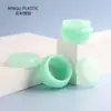 Ventas Directas de Fábrica Muestra de Tarro de Crema Verde de 20g Botella Dosificadora de Crema de Plástico Material de Empaque Tarro de Crema Ungüento de PP con Forma de Hongo