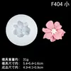 Molde de silicona con forma de orquídea phalaenopsis de flor grande y pequeña, para ambientador de coche DIY, adorno de yeso, molde para chocolate y fondant