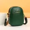 Bolsa para Teléfono Móvil para Mujer 2026 Nuevo Estilo Bolsa para Teléfono Móvil Multicapa Cuero Suave Bolso de Hombro de Moda Versátil Bolso Cruzado para Mujer