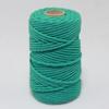 Cuerda de algodón de color de 3 mm, hilo de algodón, aproximadamente 50 yardas/rollo, venta al por mayor de fábrica, paquete de tapiz, cuerda de material tejido a mano para bricolaje
