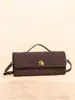 25 Bolsa de Tecido Nova Fosca Bolsa de Ombro Único Bolsa Baguete Nicho High-End Horizontal de Mão Bolsa de Jantar Bolsa Transversal para Celular para Mulheres