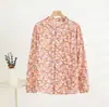 Camisa de Algodão Artificial Feminina Manga Longa Verão Nova Cor Proteção Solar Cardigan Externo Top Solto Tamanho Grande Camisa de Seda de Algodão