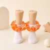 Nuevos Calcetines de Algodón para Niñas Estilo Princesa con Lunares y Encaje en Colores Dulces Calcetines de Encaje para Bebé Venta al por Mayor Múltiples Colores Disponibles