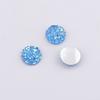 10mm yeso fondo plano resina diamante mineral cristal racimo cóncavo-convexo accesorios de joyería parche de joyería DIY en stock