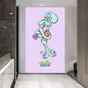 Calamardo Bob Esponja Calamardo Dibujo Animado Tela Colgante Vertical Decoración de Pared para Dormitorio Tela de Fondo Creativa Tapiz Paibig Estrella