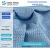 Bubble Jacquard Hole Strip 210g Tecido de malha texturizado plissado Tecido de vestido de camiseta de moda primavera e verão