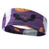 Nueva Banda para el Cabello de Halloween Europea y Americana con Calavera, Telaraña y Calabaza, Absorbente de Sudor, Transpirable, para Yoga, Running, Fitness