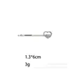 Pasador de Zirconia Transfronterizo Coreano y Japonés con Forma de Corazón para Flequillo Lateral Accesorio para el Cabello Clip Sencillo para la Frente Joyería Exquisita de Alta Gama