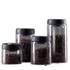 Frasco de vidrio sellado para conservación de granos de café, café en polvo, té, a prueba de humedad, a prueba de polvo
