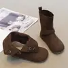 Botas Birkenstock para Niña 2026 Otoño Nuevo Estilo Uso Bidireccional Botas Acogedoras Meilade para Niña Botas Martin de Caña Media Modernas