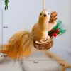 Nuevo Festival de Navidad Colgante de Ardilla de Simulación Colgante para Decoración de Árbol de Navidad Adorno para Arreglo de Escena Festiva