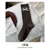 Calcetines de media pantorrilla para mujer para primavera y otoño, calcetines grises con lazo superpuesto, estilo ballet, adecuados para zapatos Mary Jane, calcetines de algodón para chica dulce