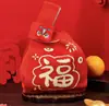 Bolsas de Navidad, Sobres Rojos, Bolsas Festivas para Envolver Regalos, Bolsas Tejidas de Mano, Bolsas de Regalo para Dama de Honor, Bolsas de Mano para Mujer