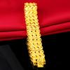 Joyería de oro de venta caliente europea y americana cadena de reloj para hombre de 15.5 mm chapada en color oro de 24 quilates no se decolora por mucho tiempo pulsera de oro de arena de Vietnam