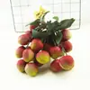 Modelo de Cuerda de Lichi de Simulación Frutas y Verduras Falsas de Plástico Decoración de Gabinete de Centro Comercial Atrezo para Fotografía Jardín de Infancia