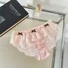 2026 Año del Caballo Imprescindibles Braguitas Sexy de Encaje Estilo Francés para Mujer, Transpirables y Cómodas de Cobertura Total para Cadera, Shorts de Cintura Baja