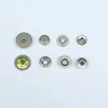 Botones de presión de cuatro partes YKK, botones simples de cobre para ropa y chaquetas, botones de presión ocultos de metal, artículo de venta caliente en stock