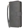 Adequado para Samsung Note20Ultra Nine-Color Zipper Note10 Pro Capa de Couro para Celular com Porta-Cartão