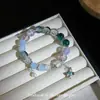 Diseño Original Pulsera de Mariposa Super Hada Femenina Ins Diseño de Nicho Simple Estrella Luna Doble Palomitas Pulsera de Estudiante