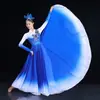 Baile de Apertura con una Falda Larga y Fluida, Traje Moderno para Escenario, Atuendo para Actuación Coral Cantando y Bailando, Vestido Largo para Mujer para Fiesta de Baile