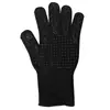 Guantes protectores de silicona para barbacoa y horno microondas, alta temperatura 800 grados, anti quemaduras, aislamiento térmico, antideslizantes, a prueba de fuego