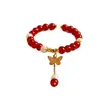 Pulsera Mágica Mariposa de Loto Nuevo Estilo Antiguo Chino Estilo Elegante de Loto Regalo para Novia Pulsera Versátil