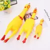 Brinquedo de Frango Latindo para Cachorro, Quebra-Tédio, Frango Guinchando, Brinquedo Peculiar para Cães de Estimação, Frango de Luta para Pegadinhas, Resistente a Mordidas, Brinquedo para Moer os Dentes