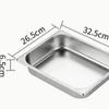 Fogareiro a Álcool de Aço Inoxidável Amazon Transfronteiriço Isolamento Aquecimento Comercial Prato Komding Retangular Fogareiro de Buffet
