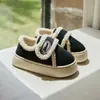 Pantuflas de Algodón para Mujer Invierno Interior Hogar Suela Gruesa Antideslizante Exterior con Taconcito Forro Interior de Felpa Pantuflas de Algodón Cálidas para Mujer Invierno