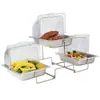 Prato de Frutas para Buffet Criativo em Aço Inoxidável Bandeja para Pão Bolo Lanche Prateleira de Exibição de Mesa de Sobremesa Multicamadas